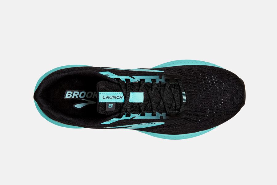 Brooks Launch 8 Road Running Shoes Womens - Black/Blue - EOLIS-0569